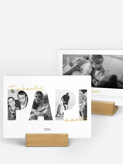 Calendrier Souvenirs avec papi