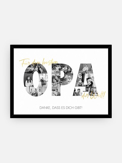 Poster Bilder für Opa