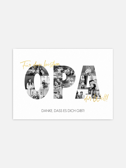 Poster Bilder für Opa