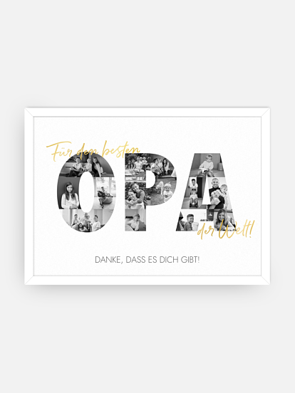 Poster Bilder für Opa