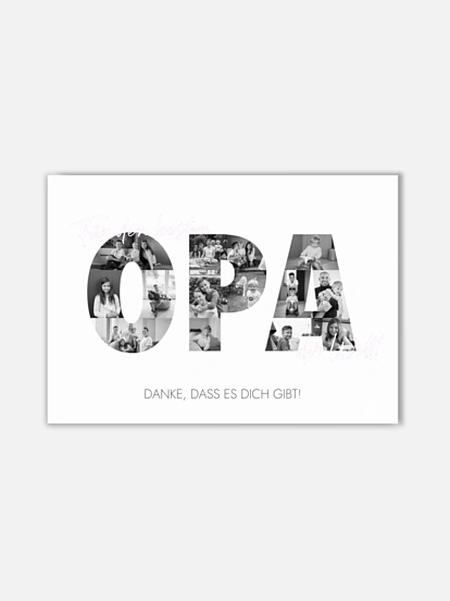 Poster Bilder für Opa