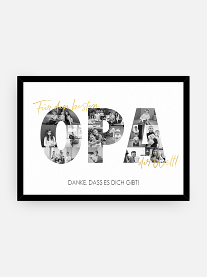 Poster Bilder für Opa