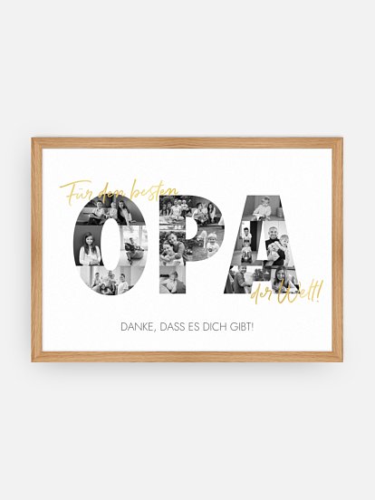 Poster Vatertag Bilder für Opa