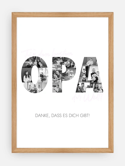 Poster Vatertag Bilder für Opa