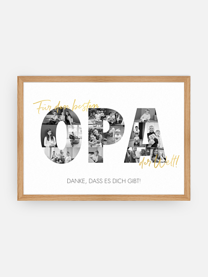 Poster Vatertag Bilder für Opa
