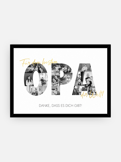 Poster Vatertag Bilder für Opa