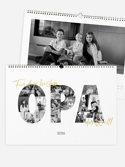 Wandkalender Bilder für Opa