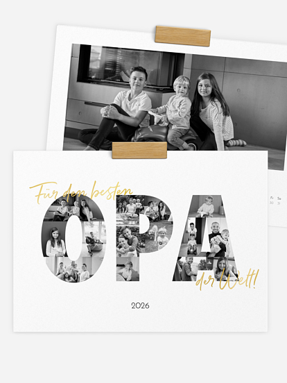 Wandkalender Bilder für Opa