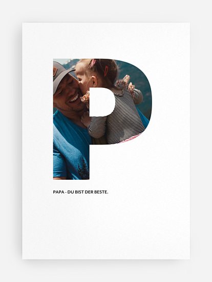 Poster Vatertag Letter