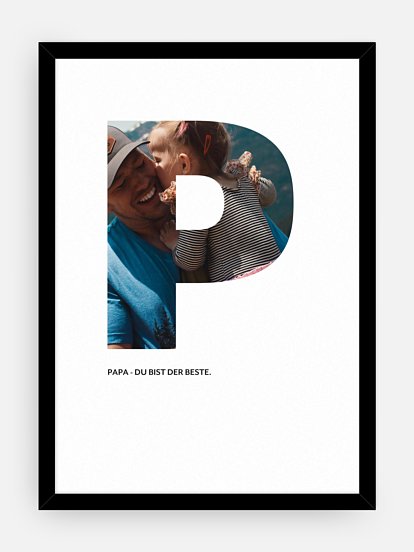 Poster Vatertag Letter