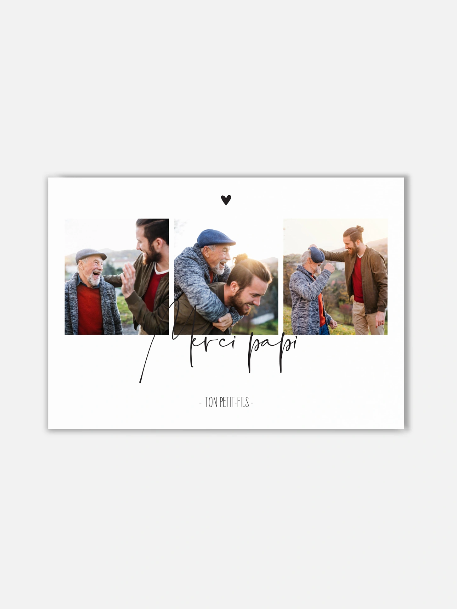 Affiche fête des pères Photos du bonheur