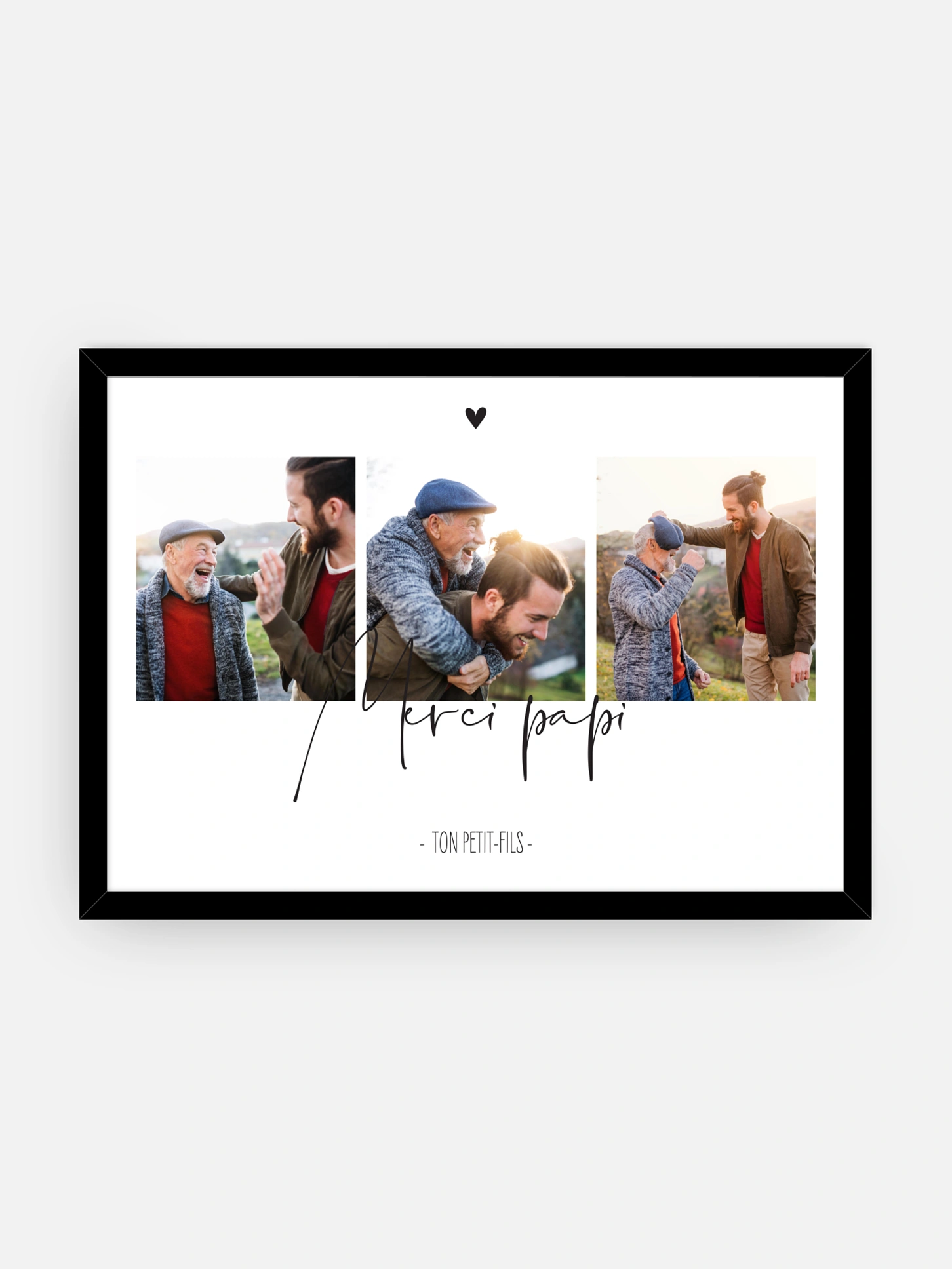 Affiche fête des pères Photos du bonheur