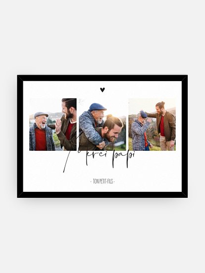 Affiche fête des pères Photos du bonheur