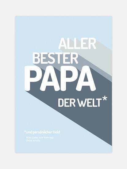 Poster Vatertag Retro