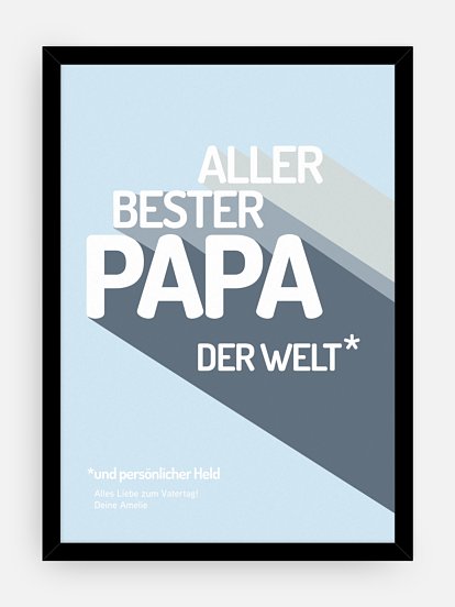 Poster Vatertag Retro