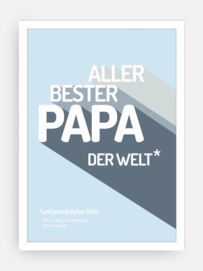 Poster Vatertag Retro