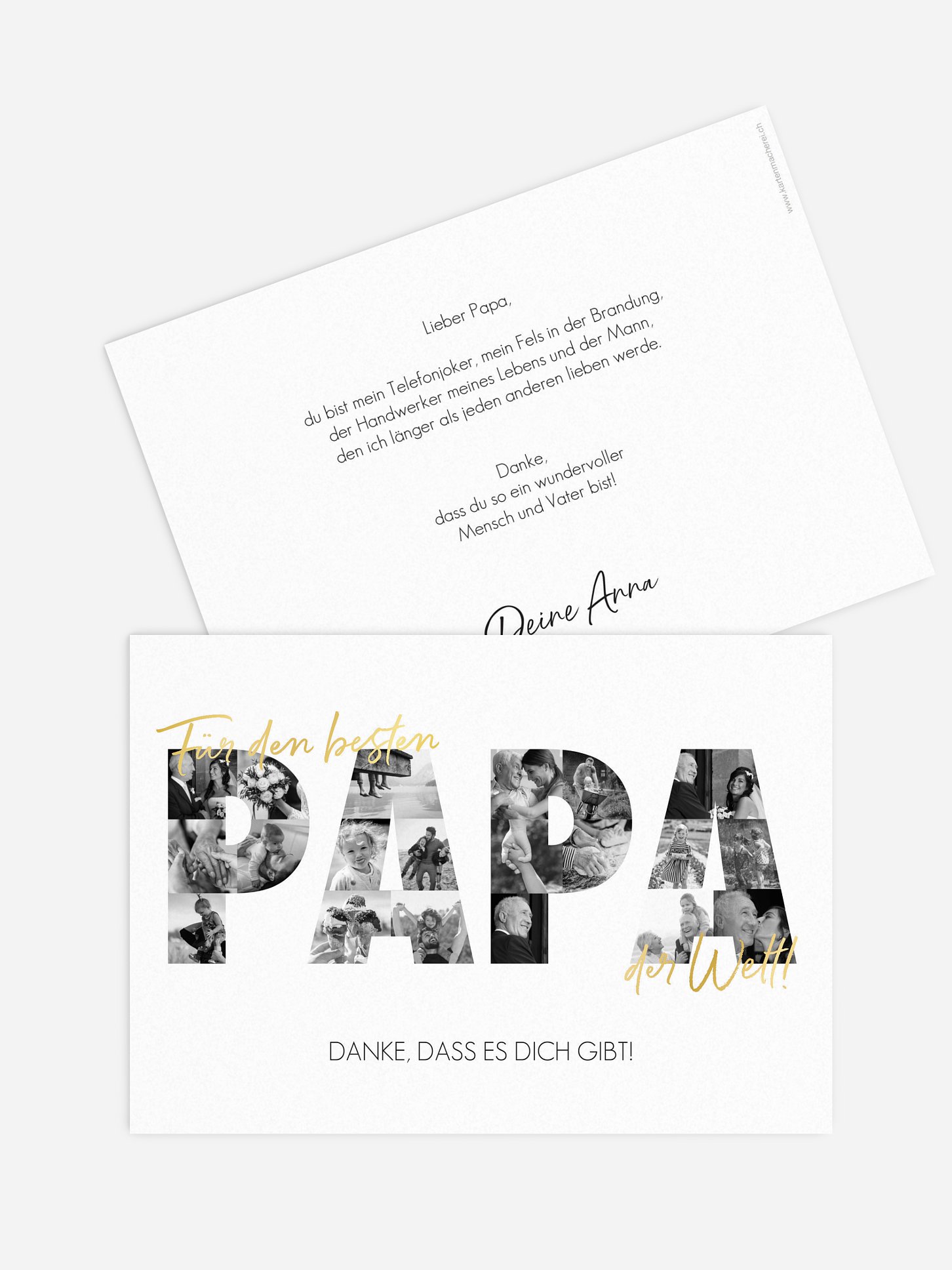 Karte zum Vatertag Bilder für Papa