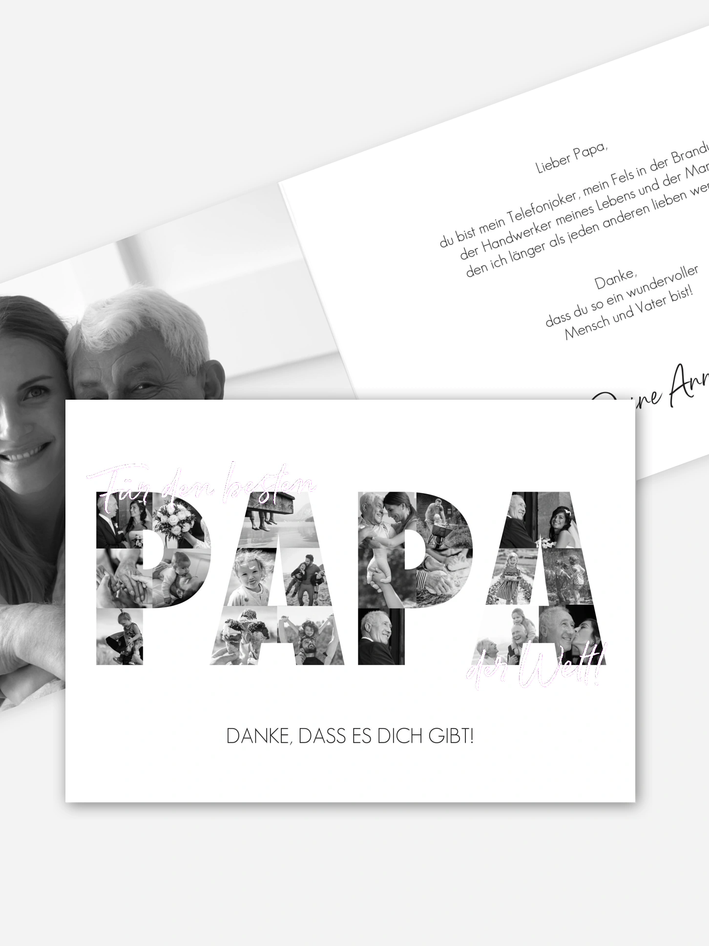 Karte zum Vatertag Bilder für Papa