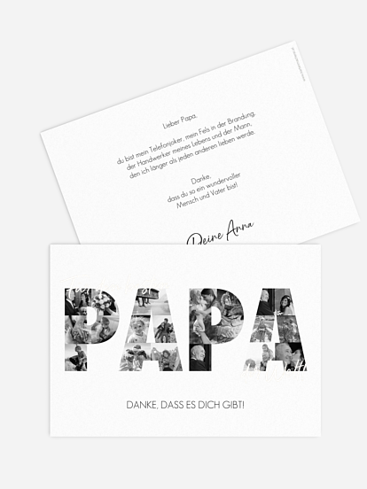 Karte zum Vatertag Bilder für Papa