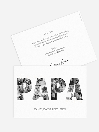 Karte zum Vatertag Bilder für Papa