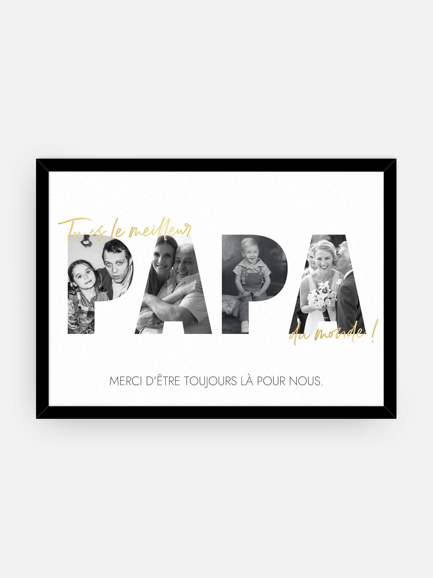 Affiche fête des pères Souvenirs avec papa