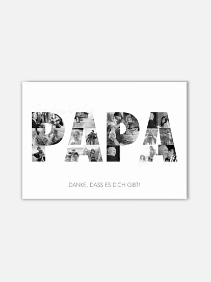 Poster Vatertag Bilder für Papa