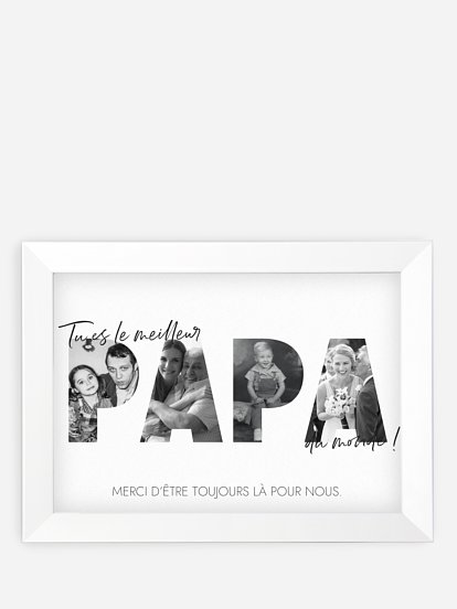 Affiche fête des pères Souvenirs avec papa