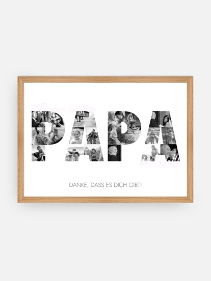 Poster Vatertag Bilder für Papa
