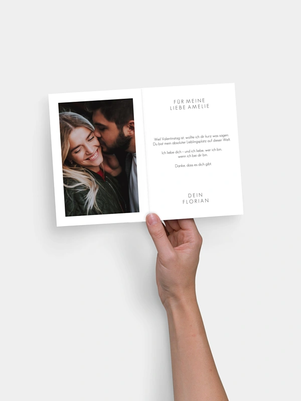 Karte zum Valentinstag You are my Valentine
