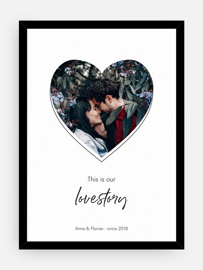 Poster Valentinstag Valentinsherz