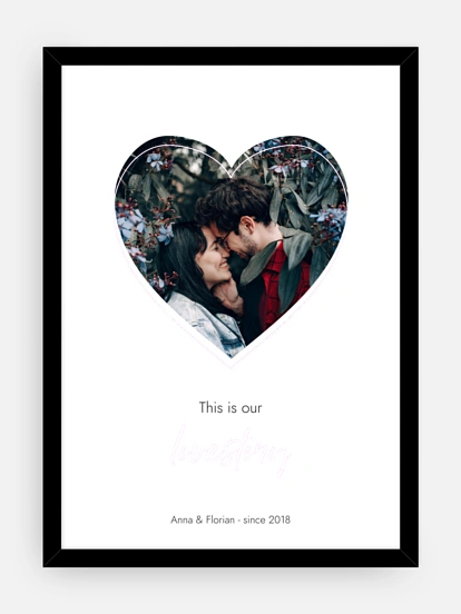 Poster Valentinstag Valentinsherz