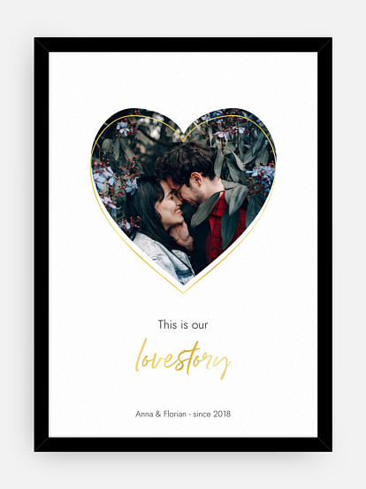 Poster Valentinstag Valentinsherz