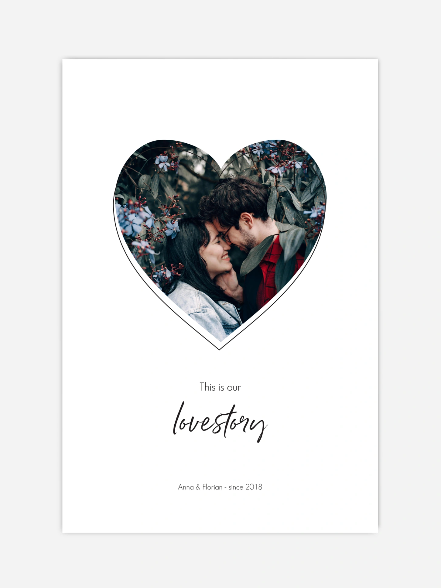 Poster Valentinsherz
