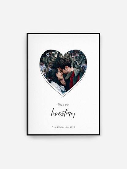 Poster Valentinsherz