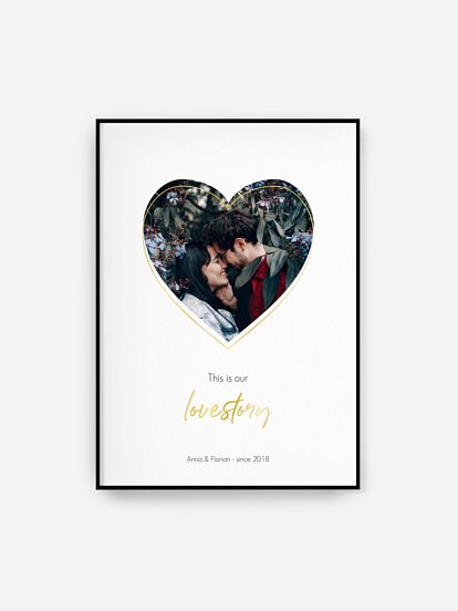 Poster Valentinsherz