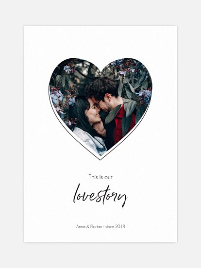 Poster Valentinsherz