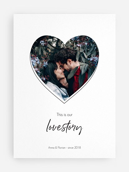 Poster Valentinsherz