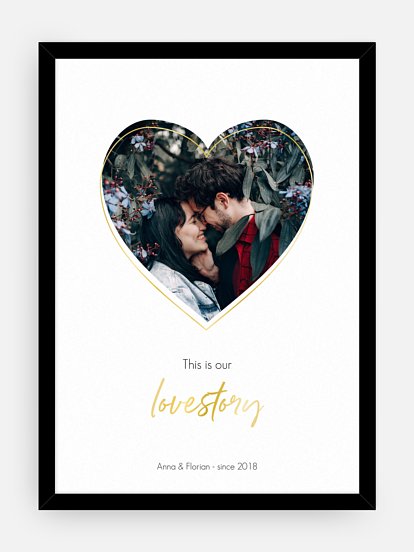 Poster Valentinsherz