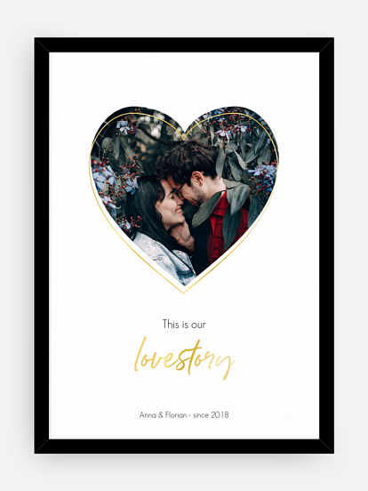 Poster Valentinsherz