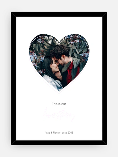 Poster Valentinsherz