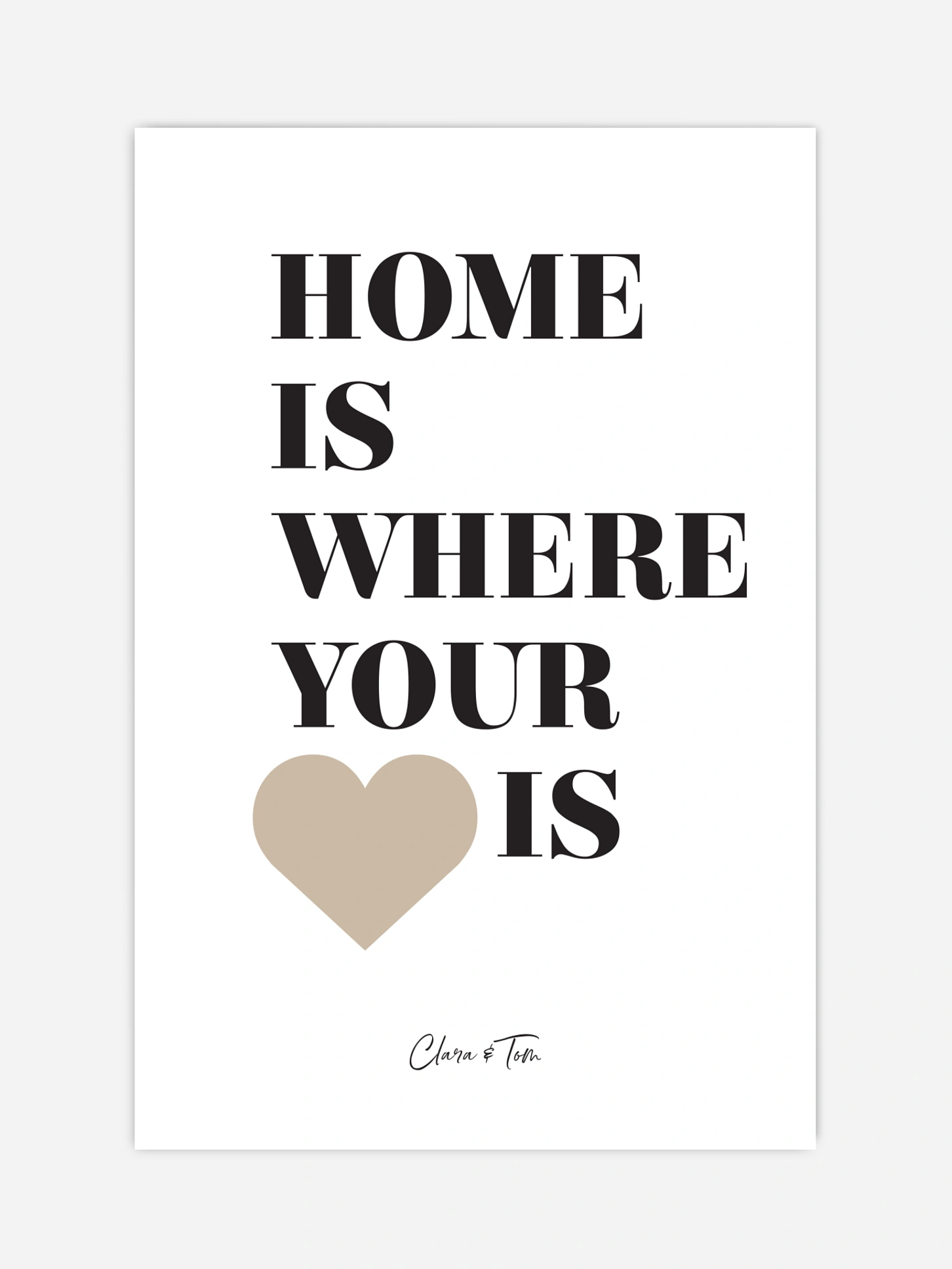 Poster Valentinstag Happy Place