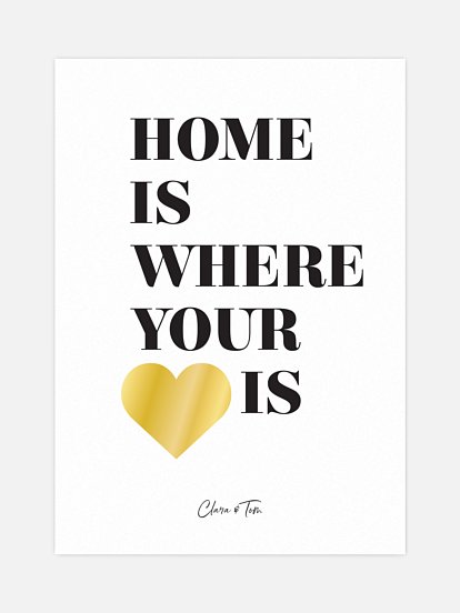Poster Valentinstag Happy Place