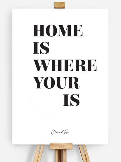Poster Valentinstag Happy Place