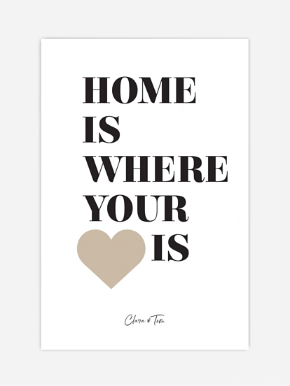 Poster Valentinstag Happy Place