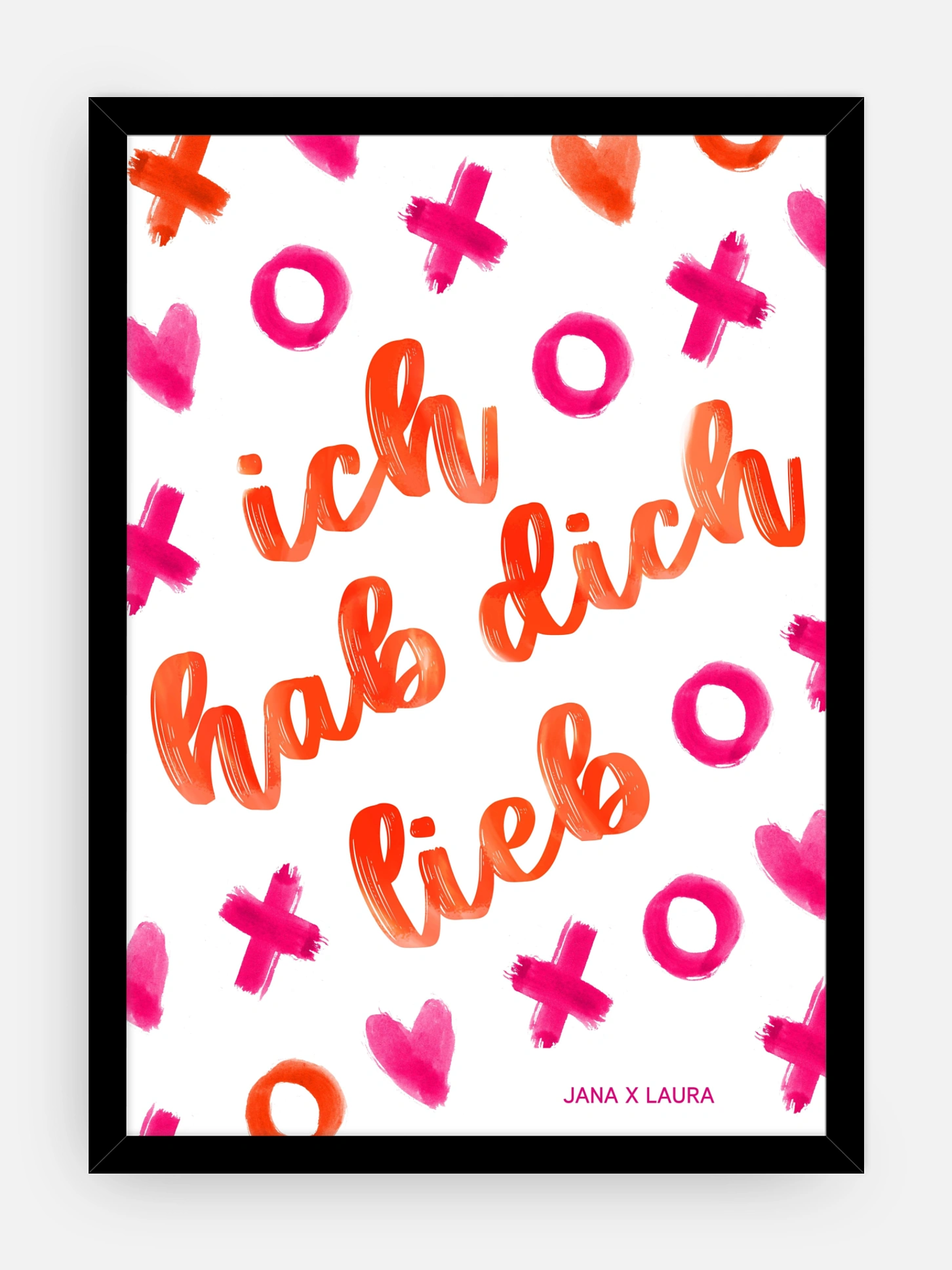 Poster Valentinstag XOXO