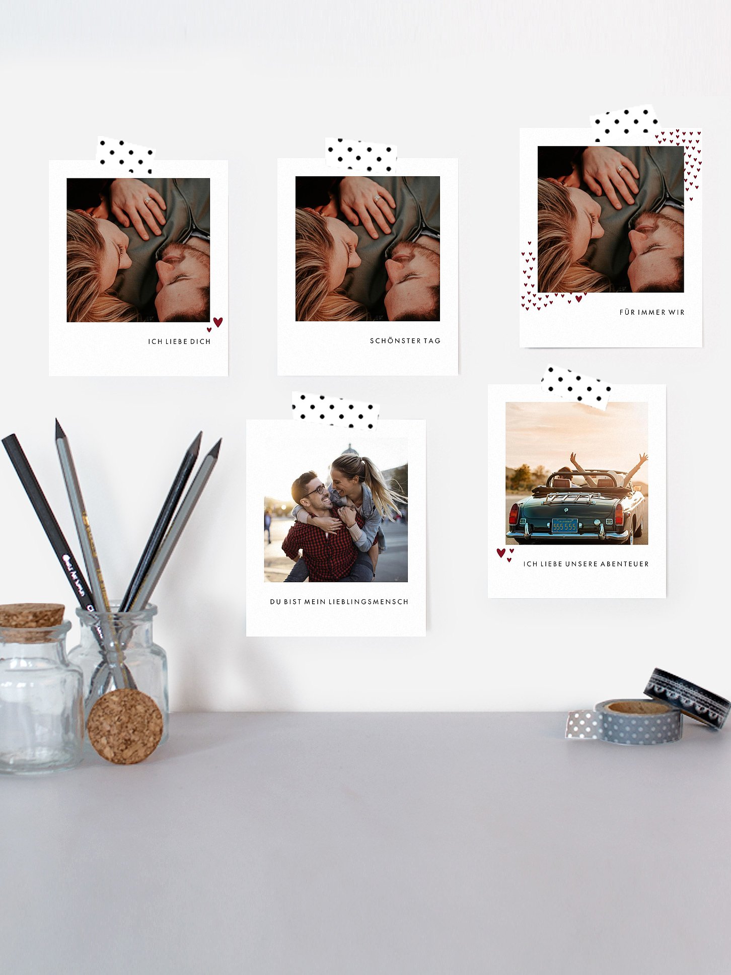 Retro Bilder Valentinstag Herzschwarm