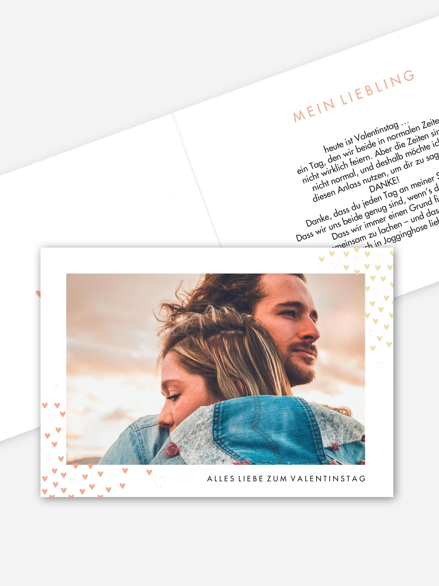 Karte zum Valentinstag Herzschwarm
