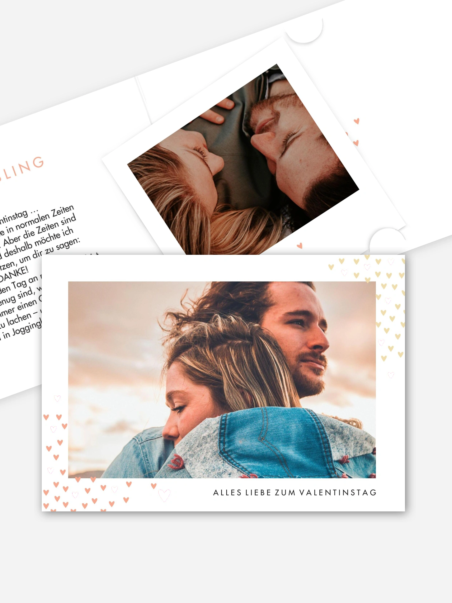 Karte zum Valentinstag Herzschwarm