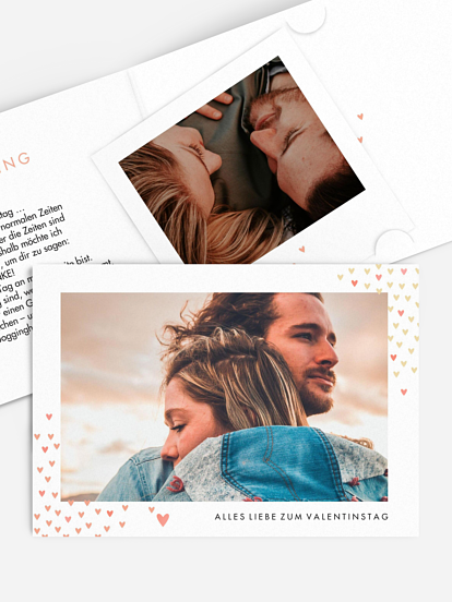 Karte zum Valentinstag Herzschwarm