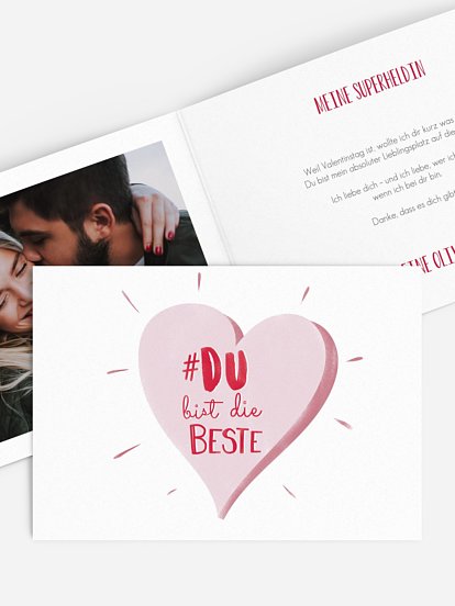 Karte zum Valentinstag Die Besten